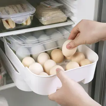 

1pc Kitchen Containers Eggs Storage Containers Box Refrigerator Organizer Plastic Case Egg Box Kitchen Organizer