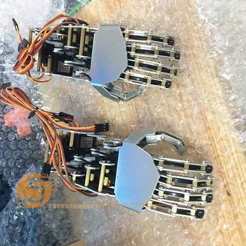 

high quality Bionic robot finger/robot palm/manipulator Claw 5 finger linkage servo control education Training
