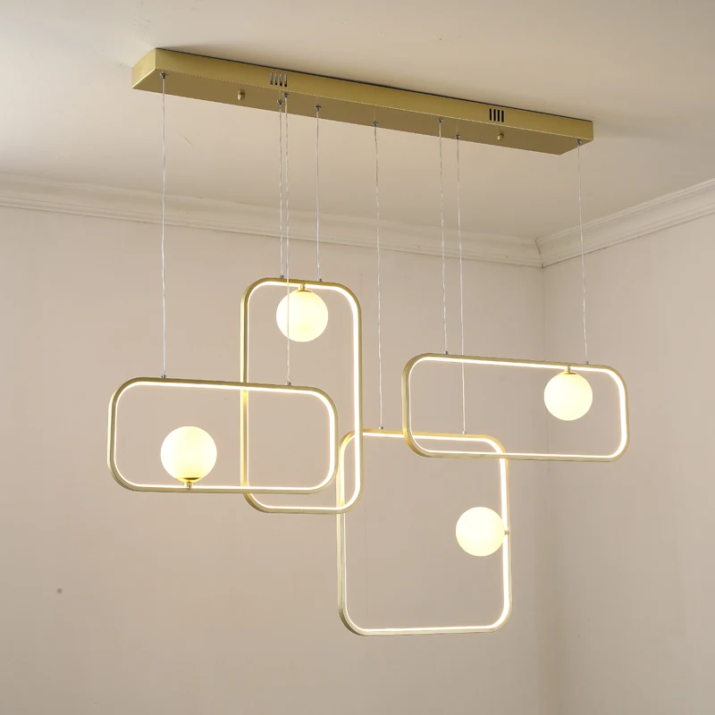 

Postmodern glass balls pendant lamp simple creative living room dining room bar bedroom study lamp magic bean pendant lamp new