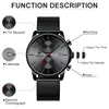 Top Luxury Brand Men Business Watches Chronograph Waterproof Quartz Analog Wristwatch Full Steel Male Clock Relogio Masculino ► Photo 3/6