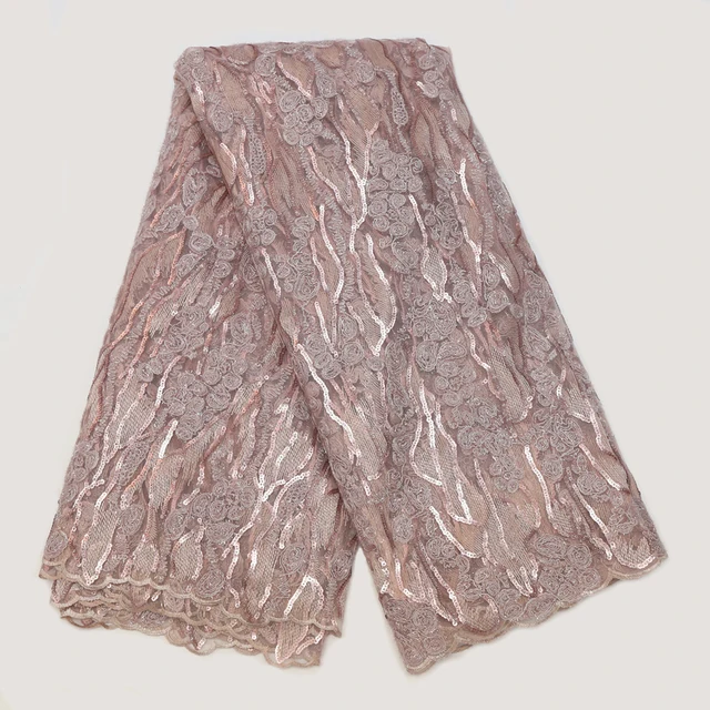 $US $79.03 2021 African Lace Fabric High Quality Lace French Lace Fabric Embroidery Fabric Nigerian Voile Suisse Lace Fabrics For YS-9447