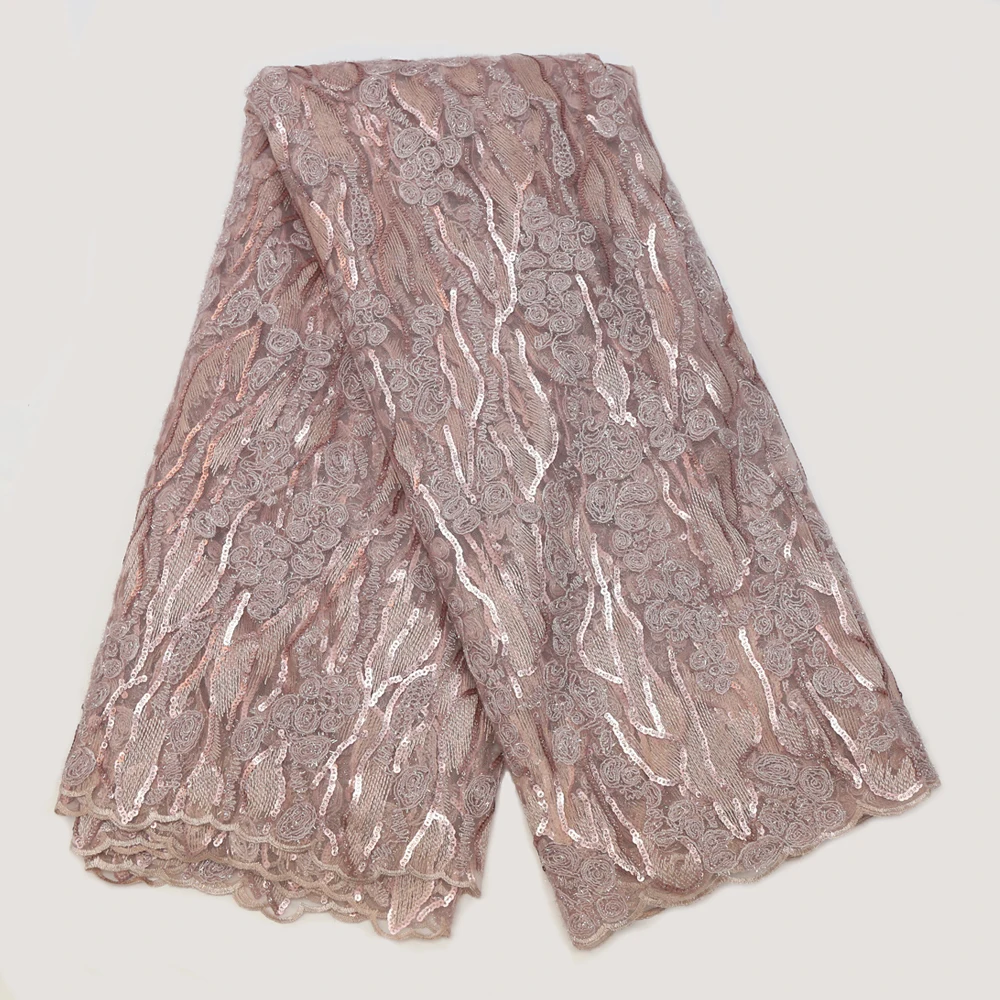 

African Lace Fabric 2019 High Quality Lace French Lace Fabric embroidery Fabric Nigerian Voile Suisse Lace Fabrics For YS-9447