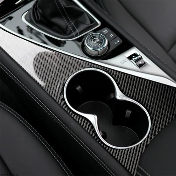 

Carbon Fiber Water Cup Rack Panel Cover Trim for Infiniti Q50 2014-2020 Right and Left hand Drive Car Interior Accessories