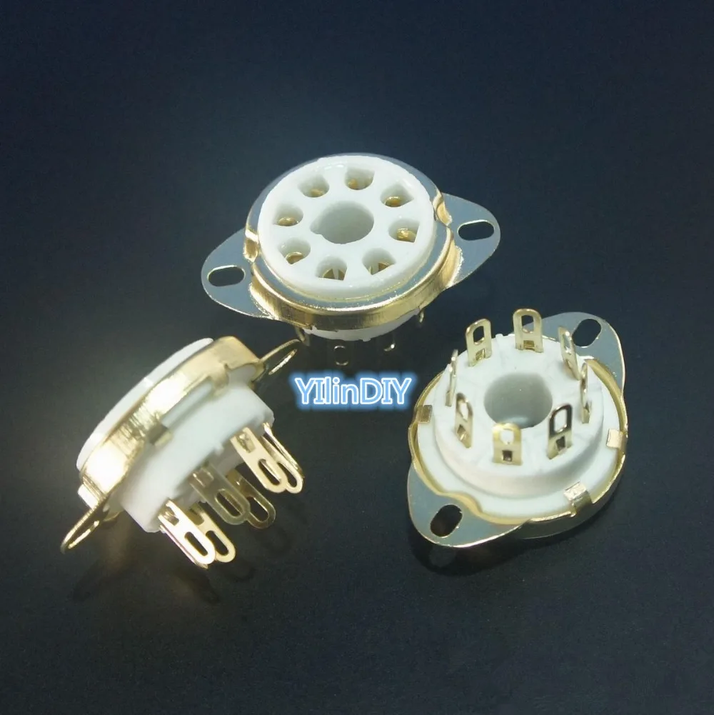 8-pin Позолоченный труба строительных лесов ceramic832 для EL34/6SN7/KT66/KT88