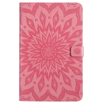 

Tablet Case for Samsung Galaxy Tab E SM-T560 SM-T561 9.6\" Sunflower Embossed PU Leather Wallet Clip Stand Cover Shell Funda+pen