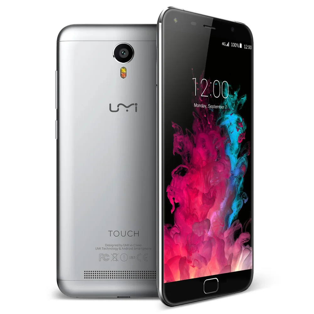 UMIDIGI сенсорный 4G смартфон 5," 2.5D 1920*1080 Android 6 3 Гб 16 Гб 5 Мп+ 13 МП Две камеры отпечатков пальцев OTG двухчастотный WiFi