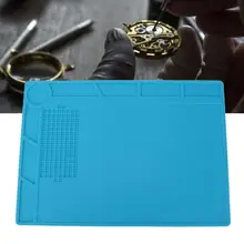 Многофункциональный нескользящий теплоизоляционный коврик для ремонта часов, устанавливающий винты, паяльные принадлежности, качественный инструмент для часов для часовщиков