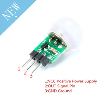 

10pcs Mini IR Pyroelectric Infrared PIR Motion Human Sensor Automatic Detector Module AM312 Sensor DC 2.7 to 12V