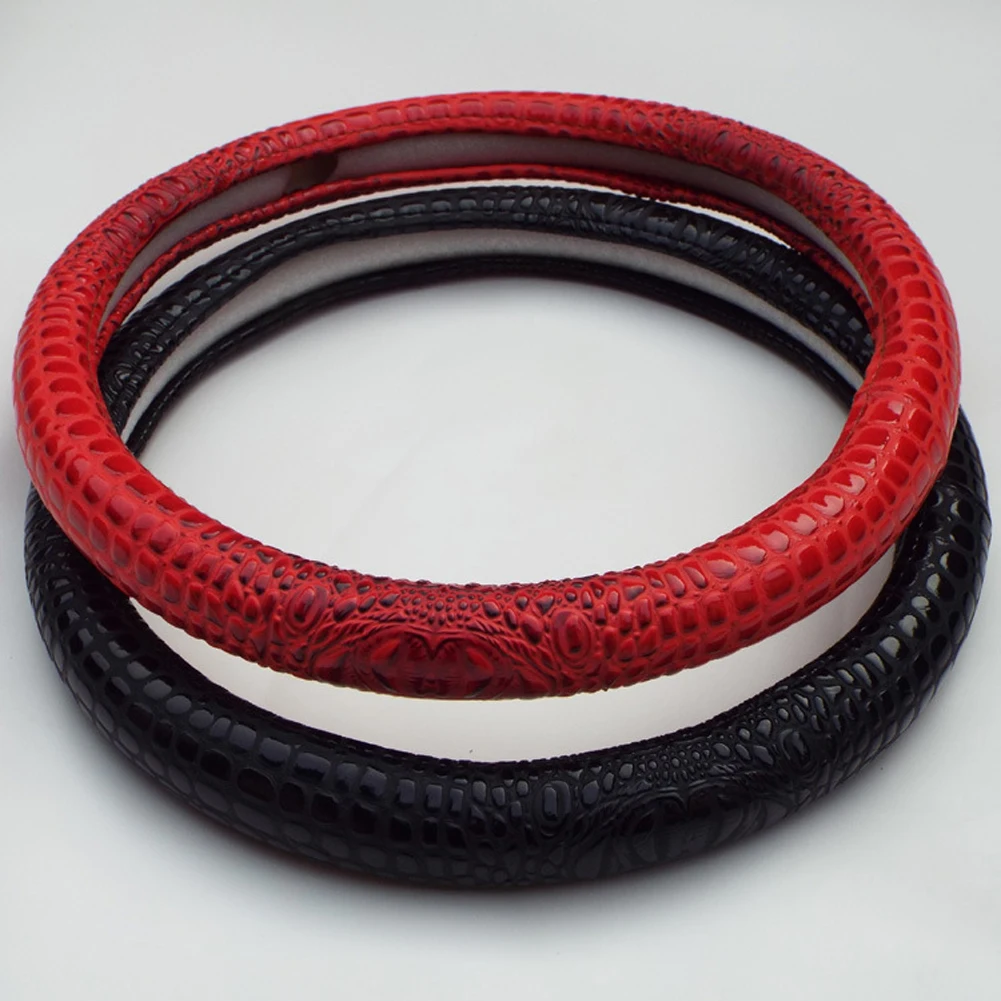 Универсальный чехол на руль из искусственной кожи с рисунком под кожу крокодила