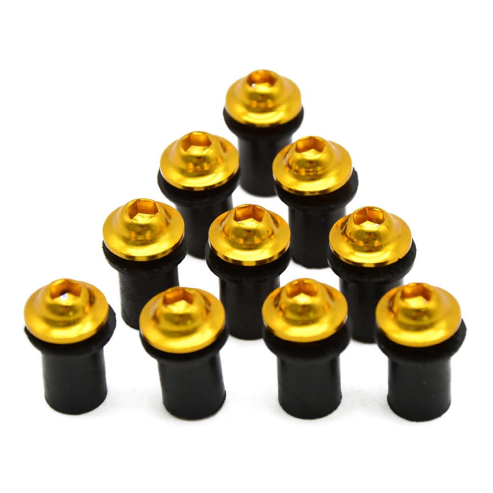 For 10pcs m5 CNC Aluminum universal Motorcycle Windscreen Bolt For kawasaki Ninja 300 ABS SE 2015 VERSYS 300X 2017 2018 2019