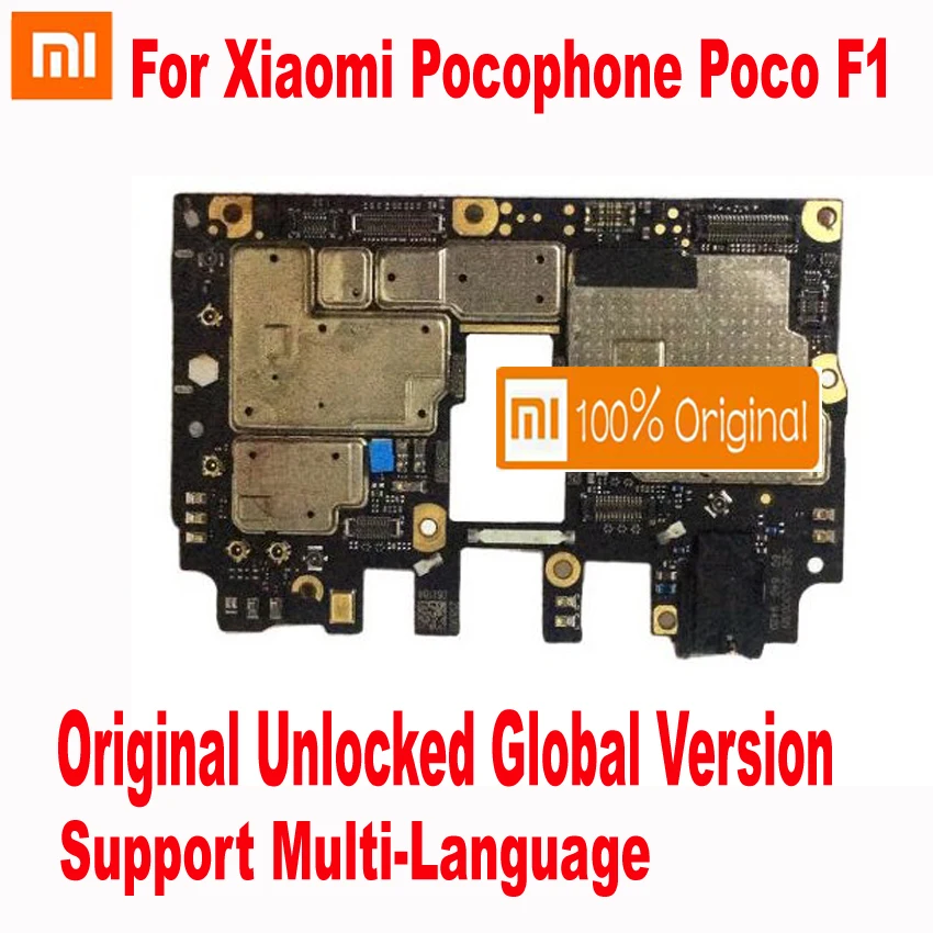 Глобальная прошивка оригинальная материнская плата разблокировки для Xiaomi Pocophone