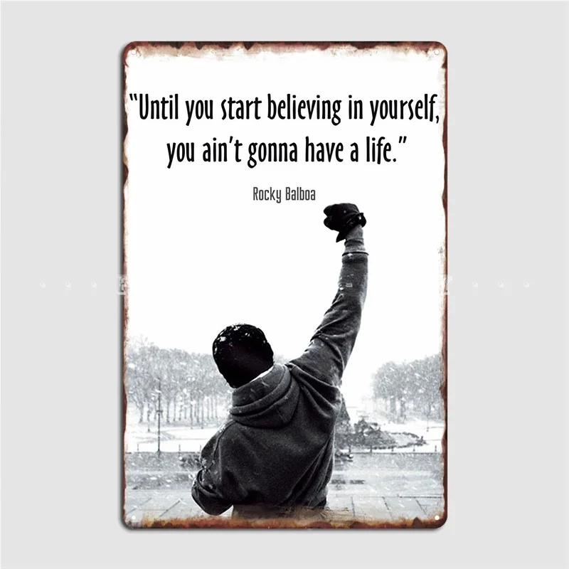 Belive In Te Poster Targa In Metallo Crea Murale Cave Pub Poster Poster In Latta