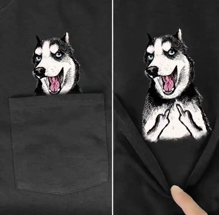 Pocket-HuskyMiddleHand-Tee