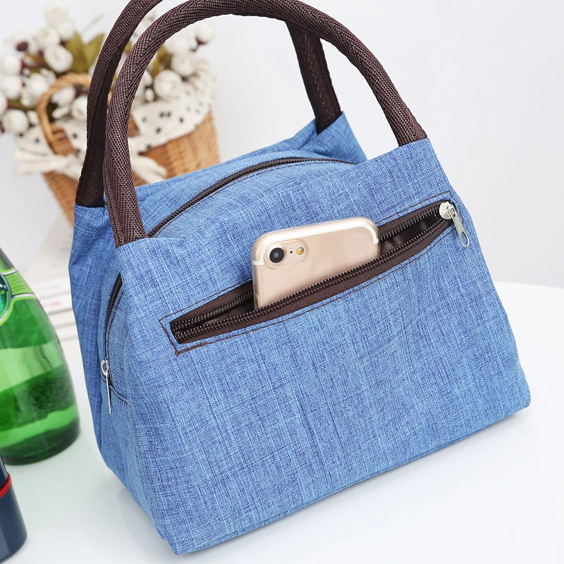 Новая Водонепроницаемая многофункциональная сумка на молнии с несколькими карманами, Портативная сумка для ланча, женская сумка для ланча, сумка для еды и напитков, сумка-тоут