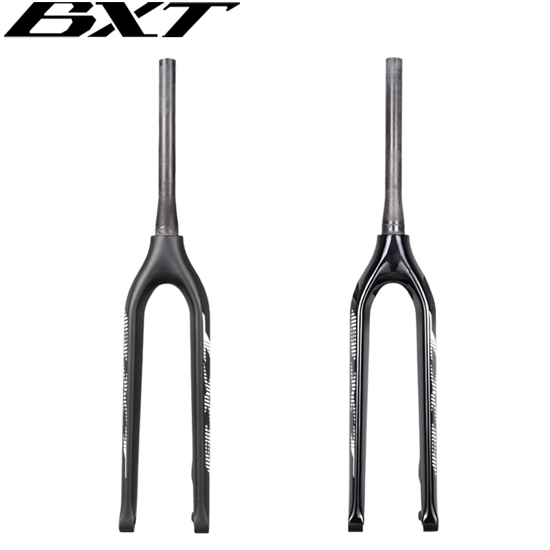 Horquilla rígida para bicicleta de montaña MTB 29, accesorios para  bicicleta de 110x15mm, tamaño máximo de ruedas 29er x 3 pulgadas, horquilla  delantera de carbono - AliExpress