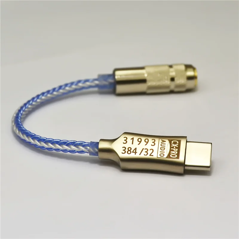 USB Type C DAC наушники 16-32 с выходом 3 5 мм SNR 384 дБ PCM 32b/кГц для Android Windows 10 Mac |