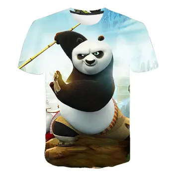

Kung Fu Panda 3D Cartoon Anime Printed T shirt Men Women Children Summer Casual Tops 2020 New Short Sleeve Tshirt Cool Tees