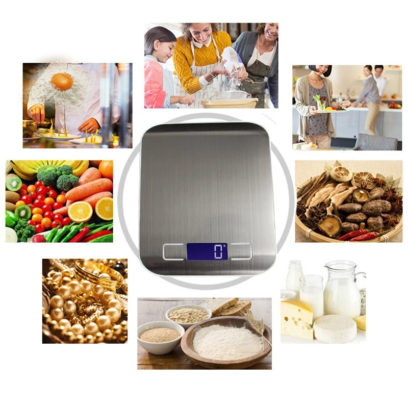 5 кг/1 г цифровые кухонные весы электронные lcd пищевые цифровые весы для кухни Взвешивание Высокоточный измерительный инструмент