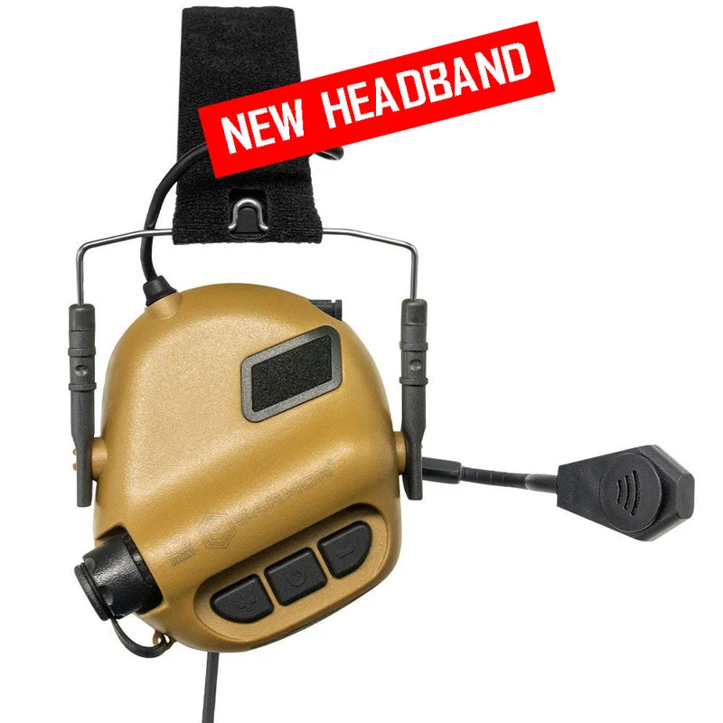 EARMOR M32 MOD3 Tactical Headset Hearing Protector (Coyote Brown) Shooting Military Aviation Communication Softair