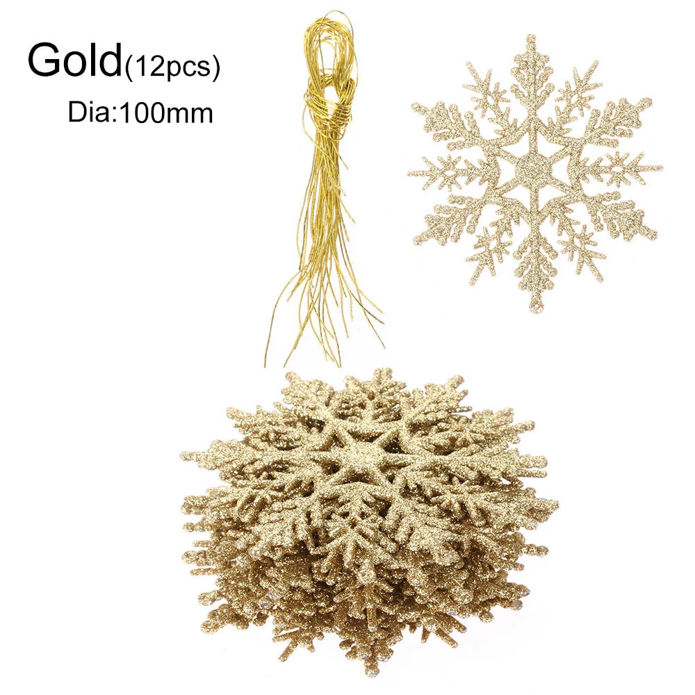 type 2 gold-10CM 10/12/20 штук DIY рождественская Снежинка из смолы кабошоны Украшение Аксессуары Скрапбукинг поделки рождественские украшения - Цвет: type 2 gold-10CM
