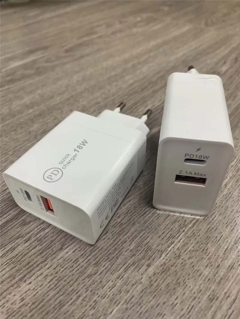 USB зарядное устройство EU US UK AU Plug USB PD+ QC 3,0 быстрое зарядное устройство два порта питания адаптер питания переменного тока для путешествий для телефона/планшета