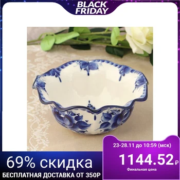 

Salad bowl "Tulip", 19x19x7.5 cm, gzhel 696963