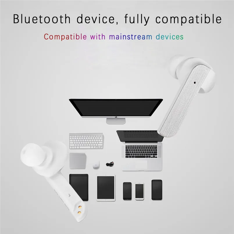 TWS Bluetooth 5,0, беспроводные Bluetooth наушники, Спортивная гарнитура, микрофон, шумоподавление, наушники Fone De Ouvido 40OCT28