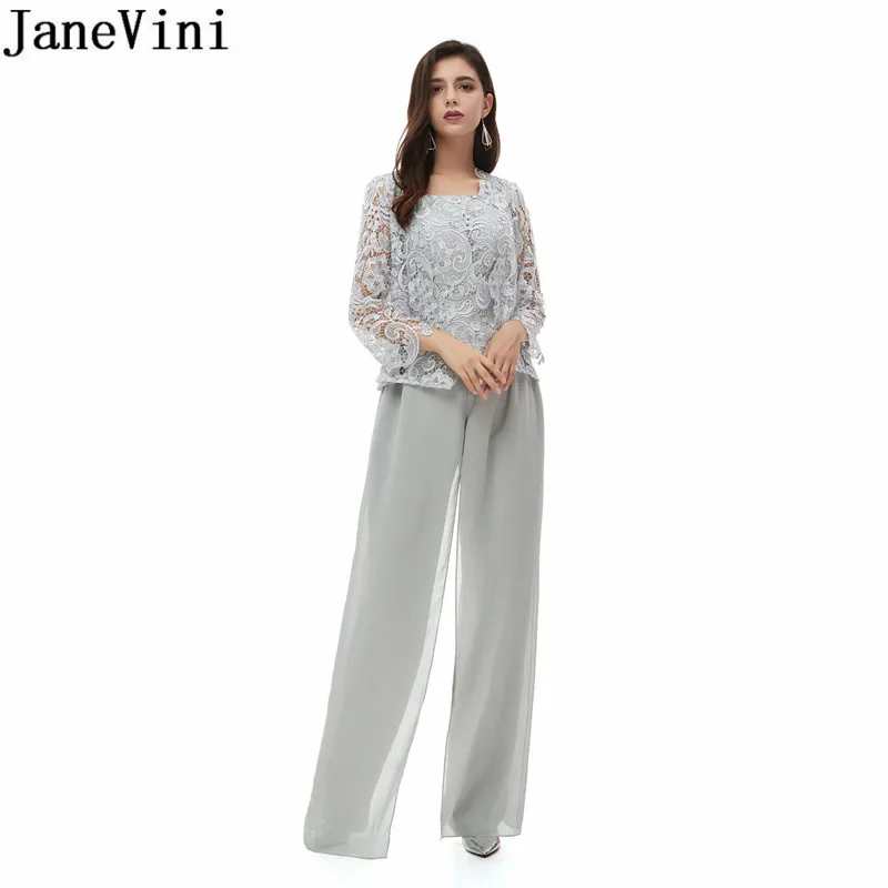 Janevini Graceful Lace Chiffon Moeder Van De Bruid Jurken Met Korte Jas Lange Mouwen Outfits Wedding Avond Formele Gowns 2020 Janevini Graceful Lace Chiffon Moeder Van De Bruid Jurken Met Korte Jas Lange Mouwen Outfits Wedding Avond Formele Gowns 2020