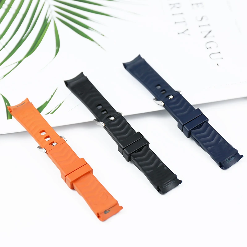 Rubber strap men's watch accessories 20mm for Omega hippocampus 300 universe ocean AT150 observatory waterproof silicone strap