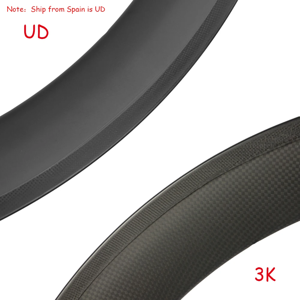 Carbon Bicycle Wheelset 38/50/60/88mm Carbon Clincher Tubular Road Bike Basalt Braking Surface