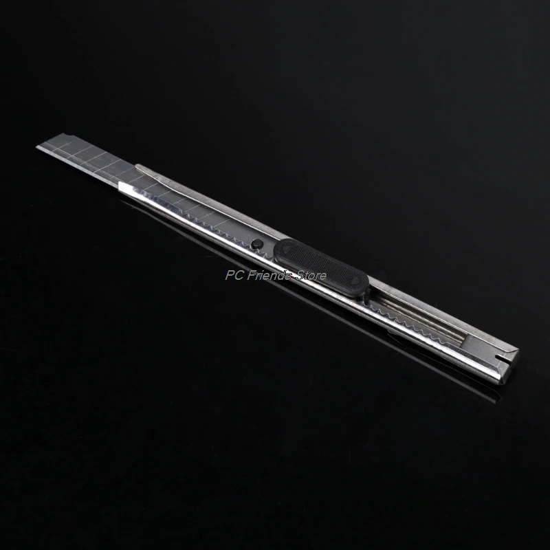 Универсальный нож тонкий защелкивающийся клинок серебро Нержавеющая сталь выдвижное лезвие инструмент-PC Friend
