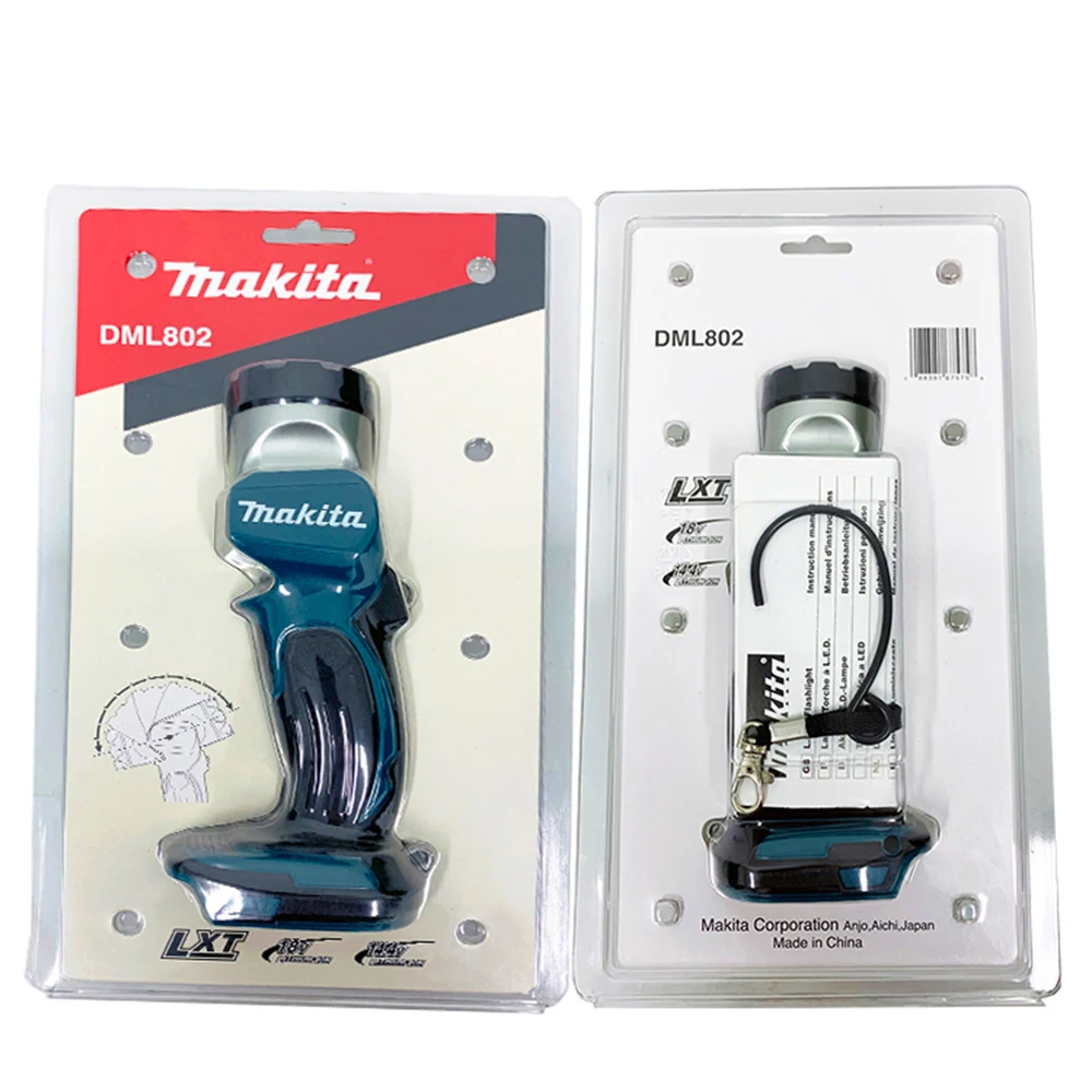 Makita Dml802 Portable Rechargeable Fluorescent Lamp Illumination 4 000lx Brightness 180lm Dual Vol Led Flashlight Tool Parts Aliexpress 