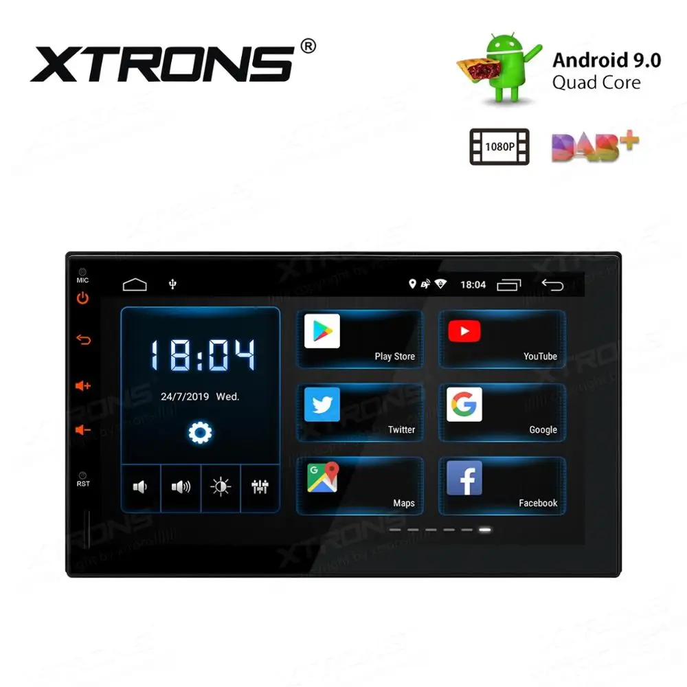 Flash Deal 7" Android 9.0 Pie OS Two Din Car Multimedia Double Din Car Navigation GPS 2 Din Car Radio with 5 Different UI Selectable 1