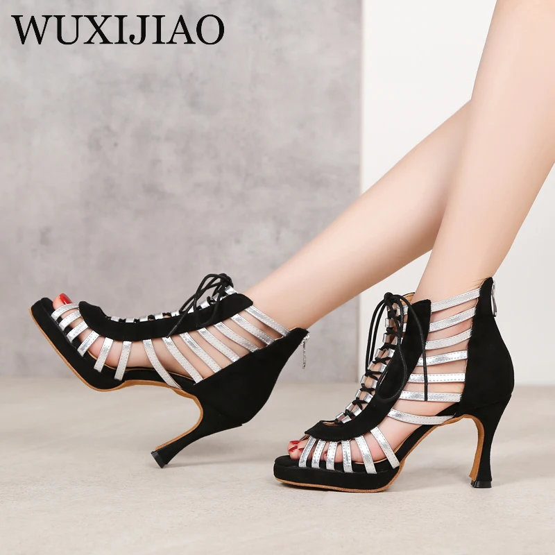 New high boots women's dance shoes Latin salsa boots Patty ballroom dance shoes women's shoes