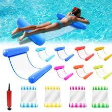 Swimming Mattress Lounge-Bed Water-Hammock Pool-Party Inflatable Floating for Toy Recliner