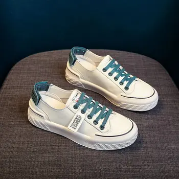 

Women's sports shoes 2020 new spring Korean version of the color matching casual lace flat running shoes for women ZP-167