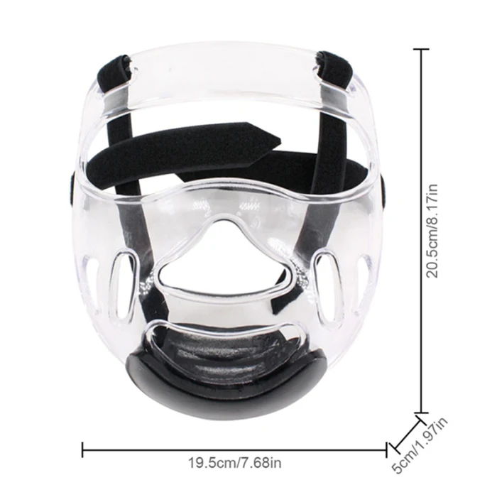 Съемный шлем тэквондо Маска Защитное снаряжение спортивная Прозрачная защитная маска спортивный прозрачный пластиковый экран на лицо голова щит BB55