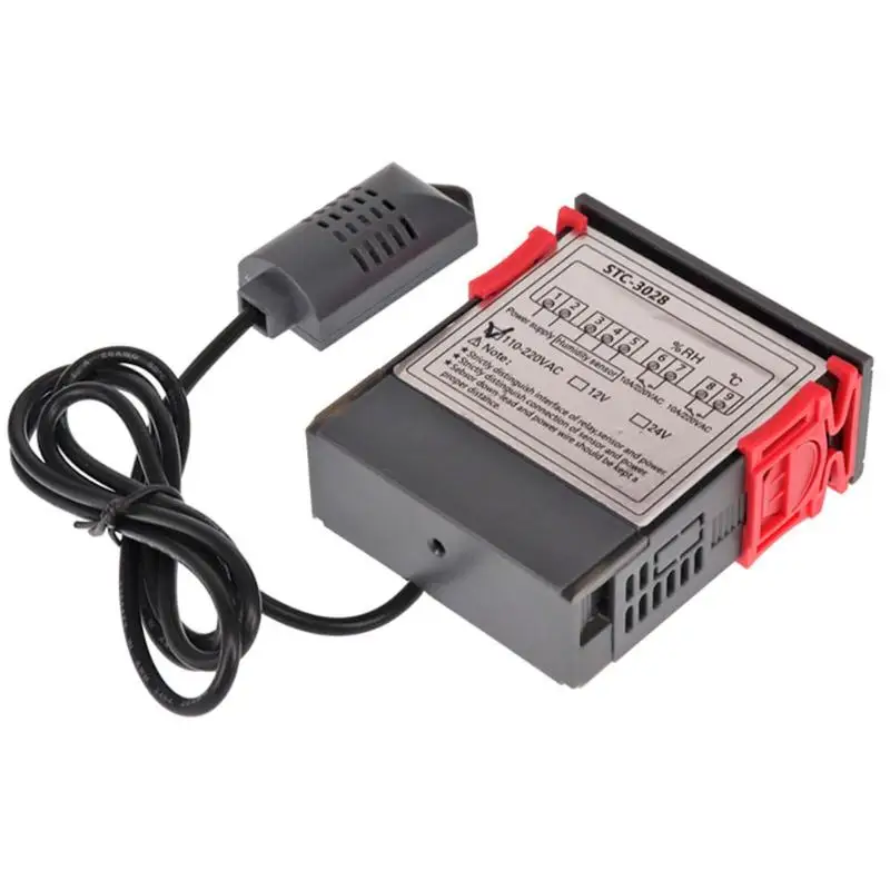 STC-3028 цифровой регулятор температуры и влажности термометр гигрометр
