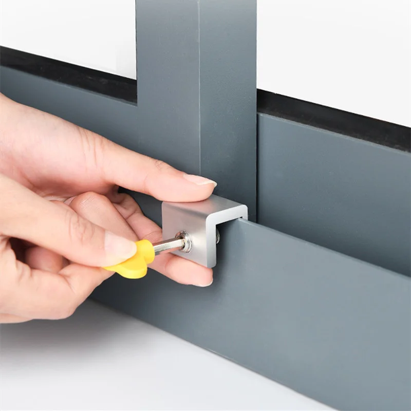 Adjustable window limiter latch position Stopper home Hotel Sliding Sash Door Restrictor security lock Child Safety protection