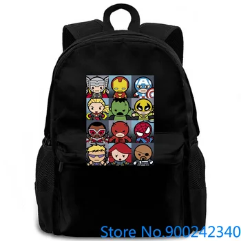 

Kawaii Superhero Spider Bulk Captain America New New women men backpack laptop travel school adult student