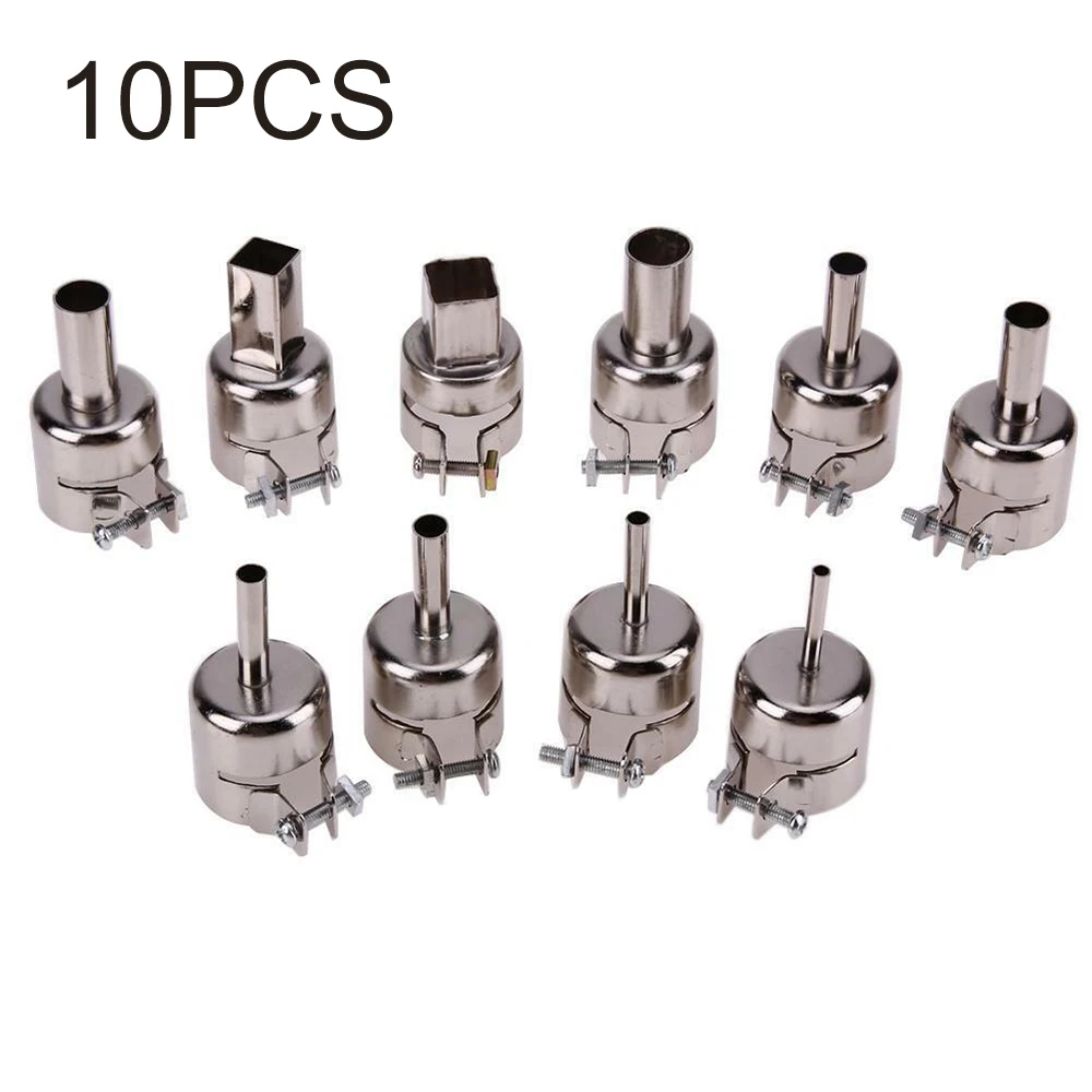 

10Pcs 22mm Heat Nozzle Solder Power Tool Kit For 850 Hot Air Soldering Statation