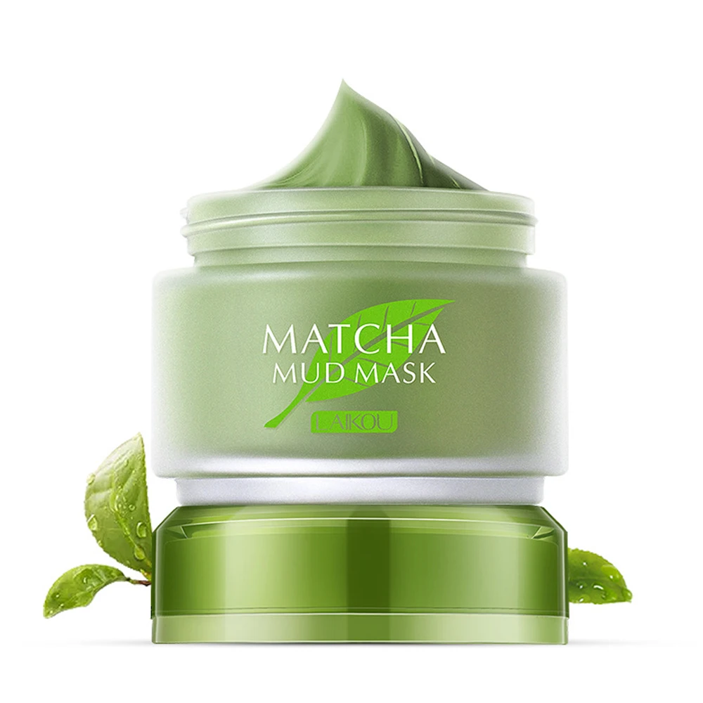 Грязевая маска для лица Matcha зеленого чая крем удаления угрей глубокое очищение