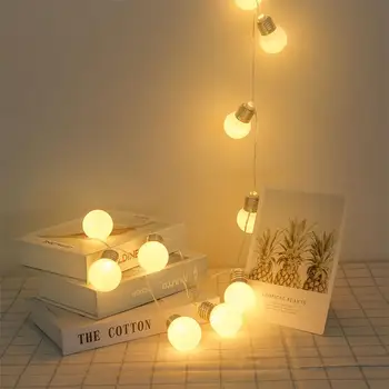 

10 LED Fairy Garland LED Ball String Lights Outdoor Waterproof For Christmas Tree Wedding Home Indoor Decoration New Year Party