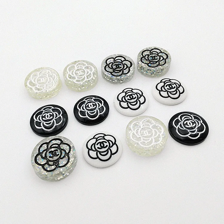 

Manufacturers New Style Shimmering Powder Camellia Circle Resin Jewelry Accessories Phone Case Cosmetic Box Handmade DIY Materia