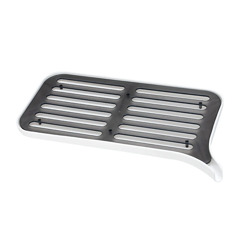 

Double Layer Drying Rack Shelf Kitchen Dish Drainer Sink Storage Holder Tray For Fruits Vegetables E2S