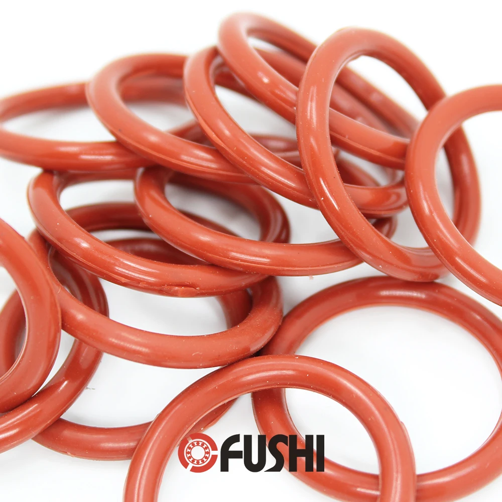 CS4.5 mm Silicone O RING OD 20/22/24.4/27/30/32/34/38*4.5 mm 50PCS O-Ring VMQ Gasket seal Thickness 4.5mm ORing White Red Rubber