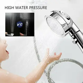 

Shower Head third gear outlet Ionic Handheld High-Pressure Water-Saving free ratation Filtration Hand Showerhead with switch