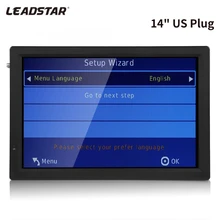 LEADSTAR 14 "ATSC-T/T2 Цифровое ТВ телевидение Портативный 1080P 1280X800 HD HDMI видео плеер Домашний автомобильный тв 110-220 В США штекер(China)