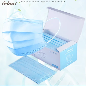 

Mask Disposable Mask Anti Pollution Mask Unisex Protection Fabric Dust Mouth Mask 50PCS