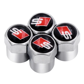 

4pcs Car Wheel Tire Valve Caps valve protection cover For Audi A3 A4 A4L A5 A6 A6L A7 Q3 Q4 Q5 Q6 Q7 b8 b6 c6 s4 Car Accessories
